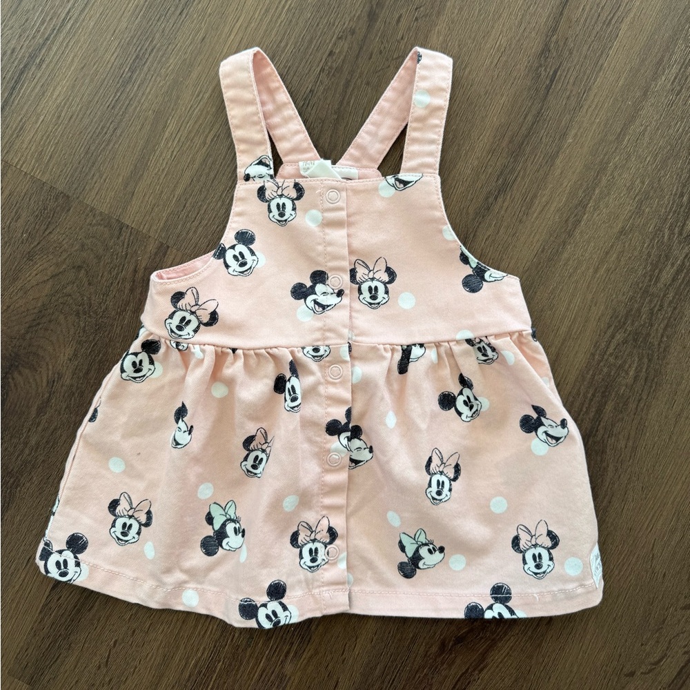 NWOT H&M Minnie Mouse 4-6M Jumper Dress